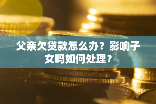 武汉父亲欠贷款怎么办？影响子女吗如何处理？
