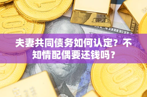 武汉夫妻共同债务如何认定？不知情配偶要还钱吗？