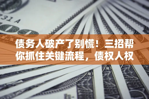 武汉债务人破产了别慌！三招帮你抓住关键流程，债权人权益不再缩水