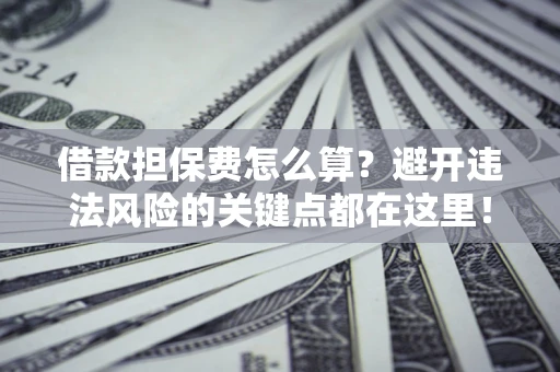 武汉借款担保费怎么算？避开违法风险的关键点都在这里！
