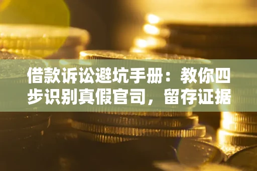 武汉借款诉讼避坑手册：教你四步识别真假官司，留存证据不踩雷