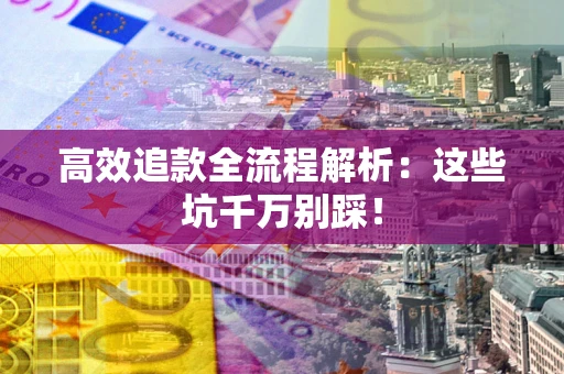 武汉高效追款全流程解析：这些坑千万别踩！