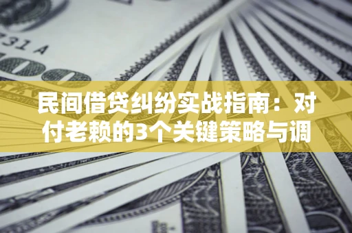 武汉民间借贷纠纷实战指南：对付老赖的3个关键策略与调解盲区解析