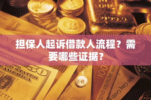 武汉担保人起诉借款人流程？需要哪些证据？