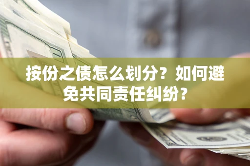 武汉按份之债怎么划分？如何避免共同责任纠纷？