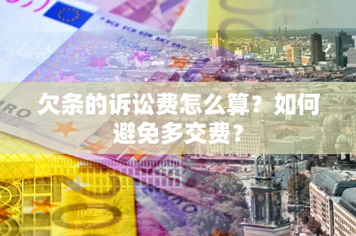 武汉欠条的诉讼费怎么算？如何避免多交费？