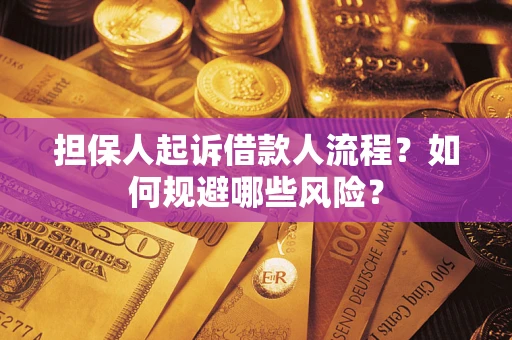 武汉担保人起诉借款人流程？如何规避哪些风险？
