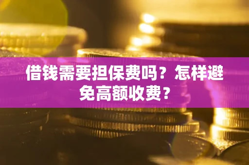 武汉借钱需要担保费吗？怎样避免高额收费？