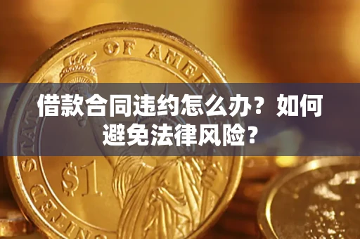 武汉借款合同违约怎么办？如何避免法律风险？